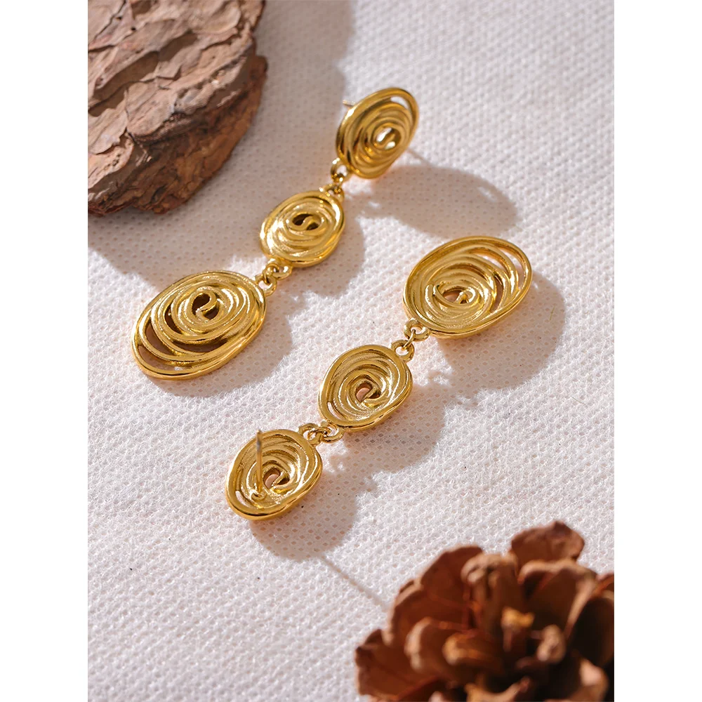 Charm Pendant Drop Earrings