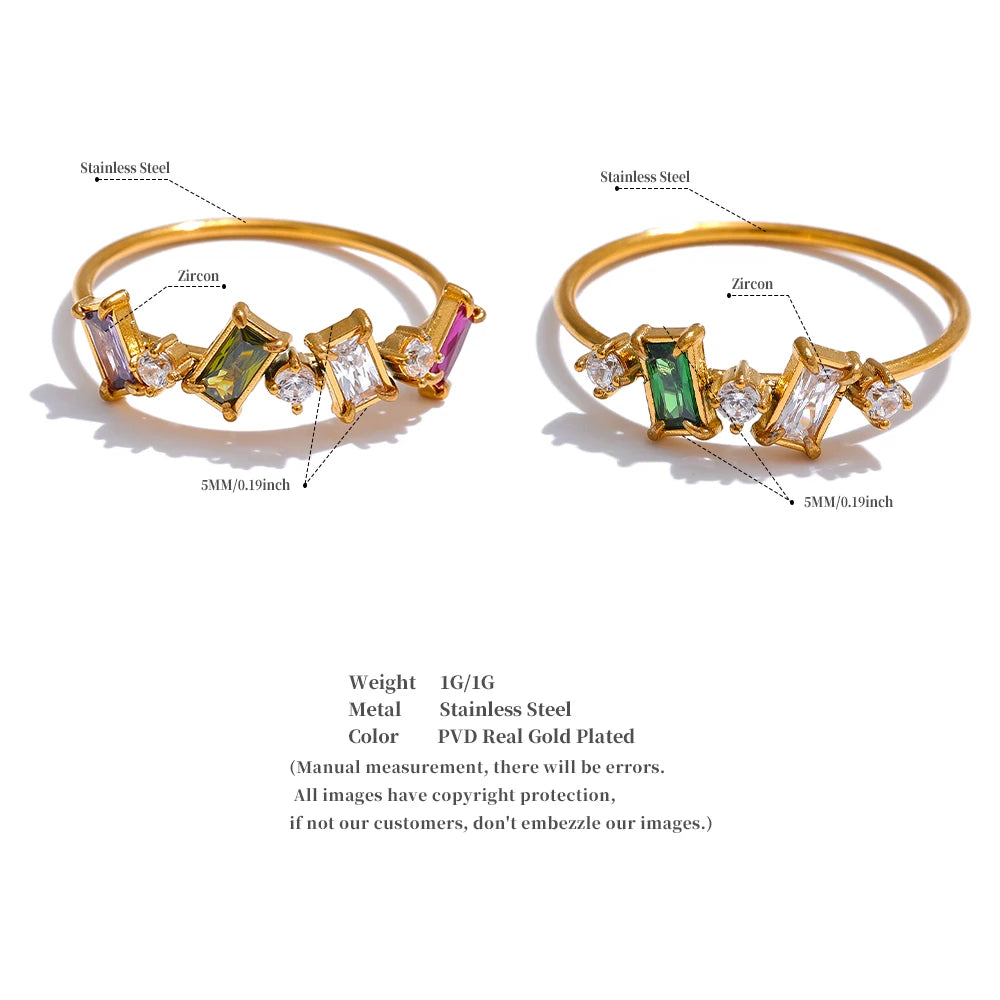 Cubic Zirconia Thin Ring