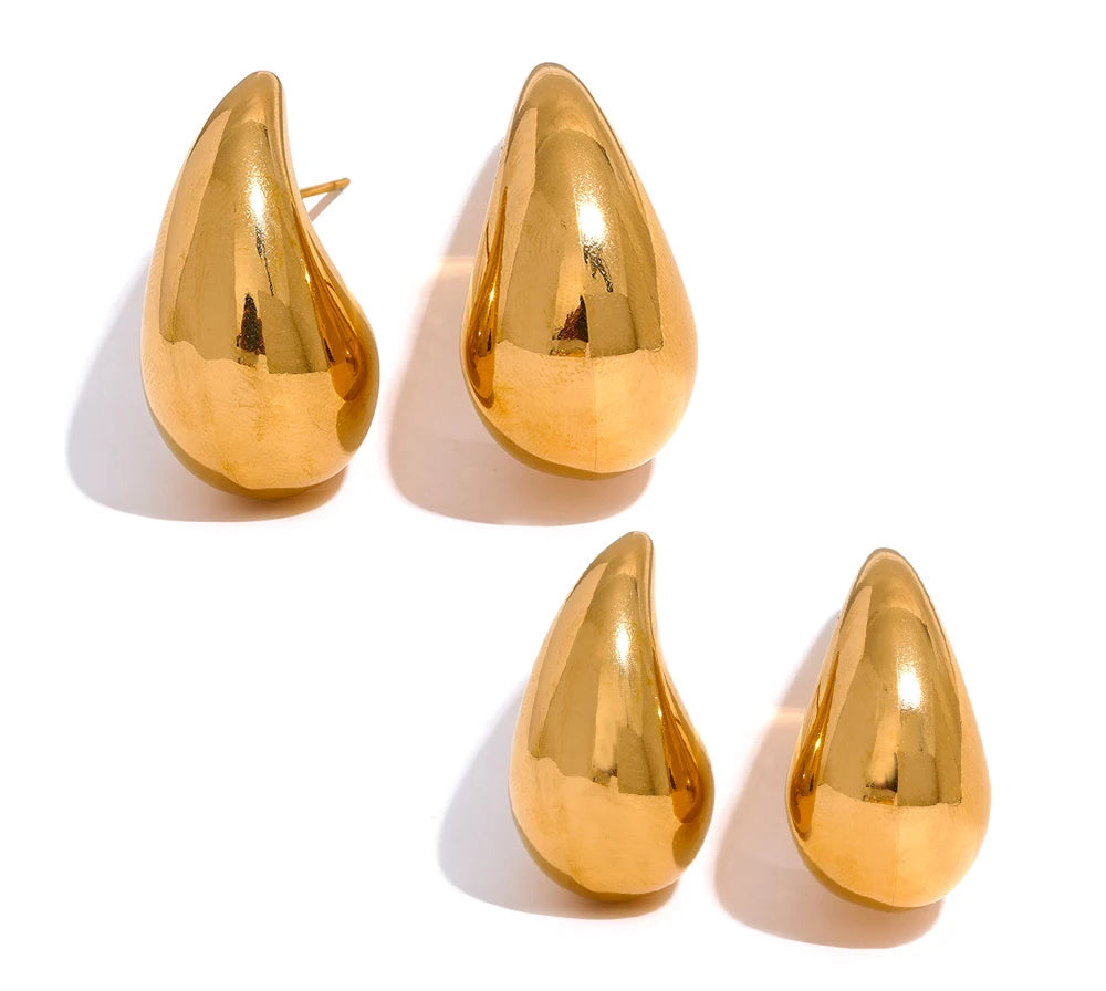 Water Drop Fashion Hollow Stud Earrings