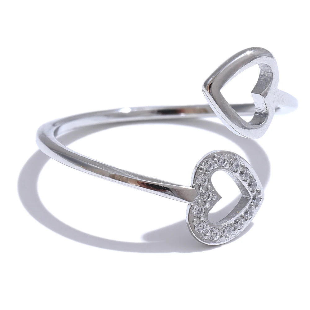 Heart Hollow Adjustable Ring