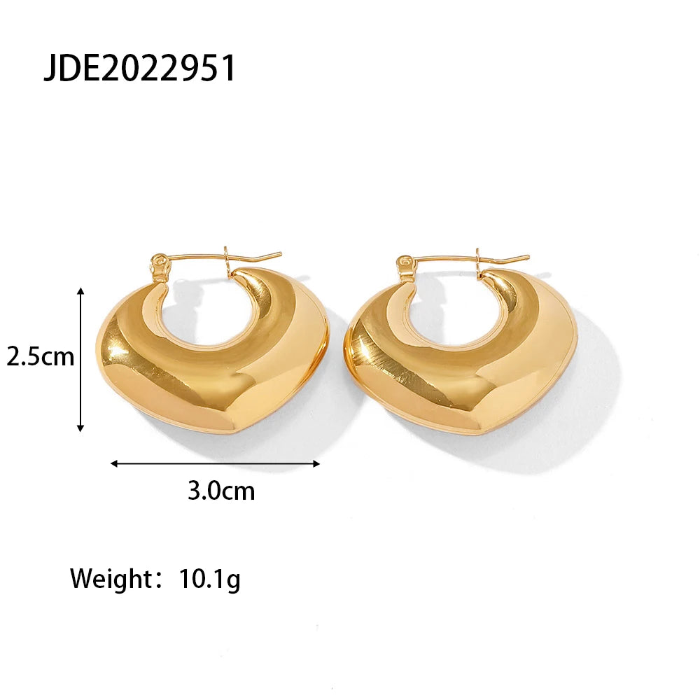 Vintage Hollow Hoop Earrings