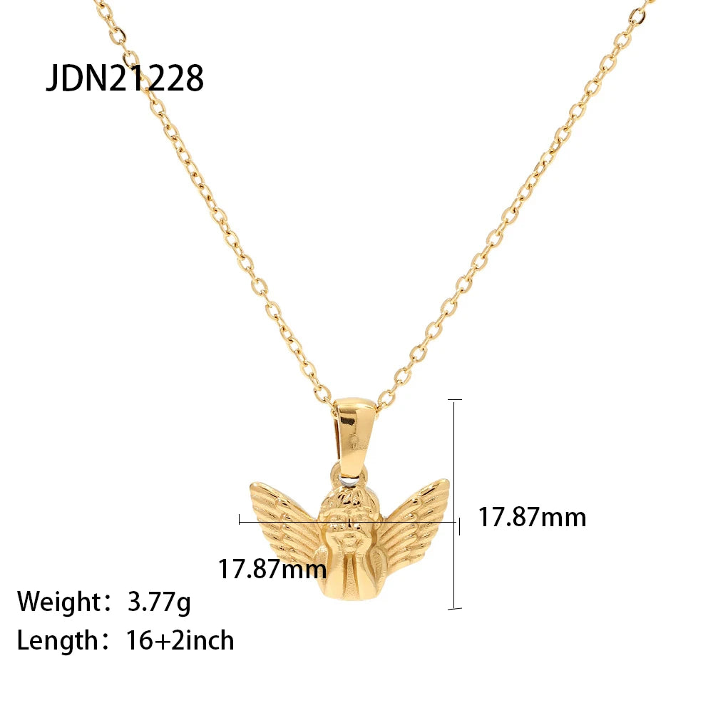 Angel Pendant Necklace Chain