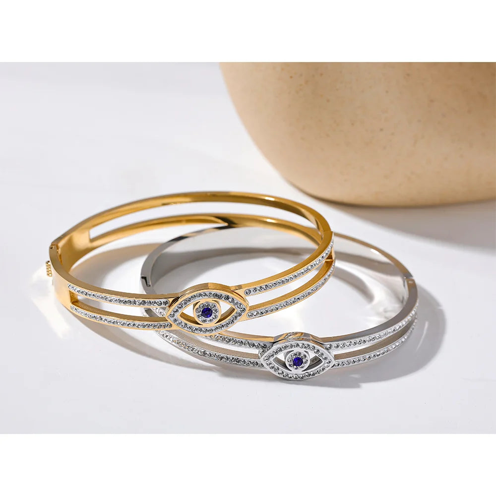 60mm Cubic Zirconia Eye Bracelet
