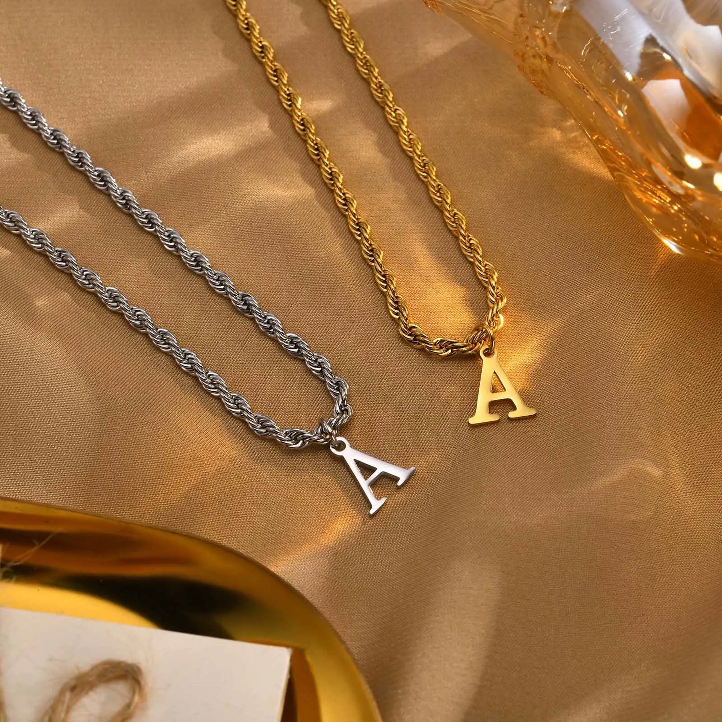 A-Z Initial Letter Necklace for Men