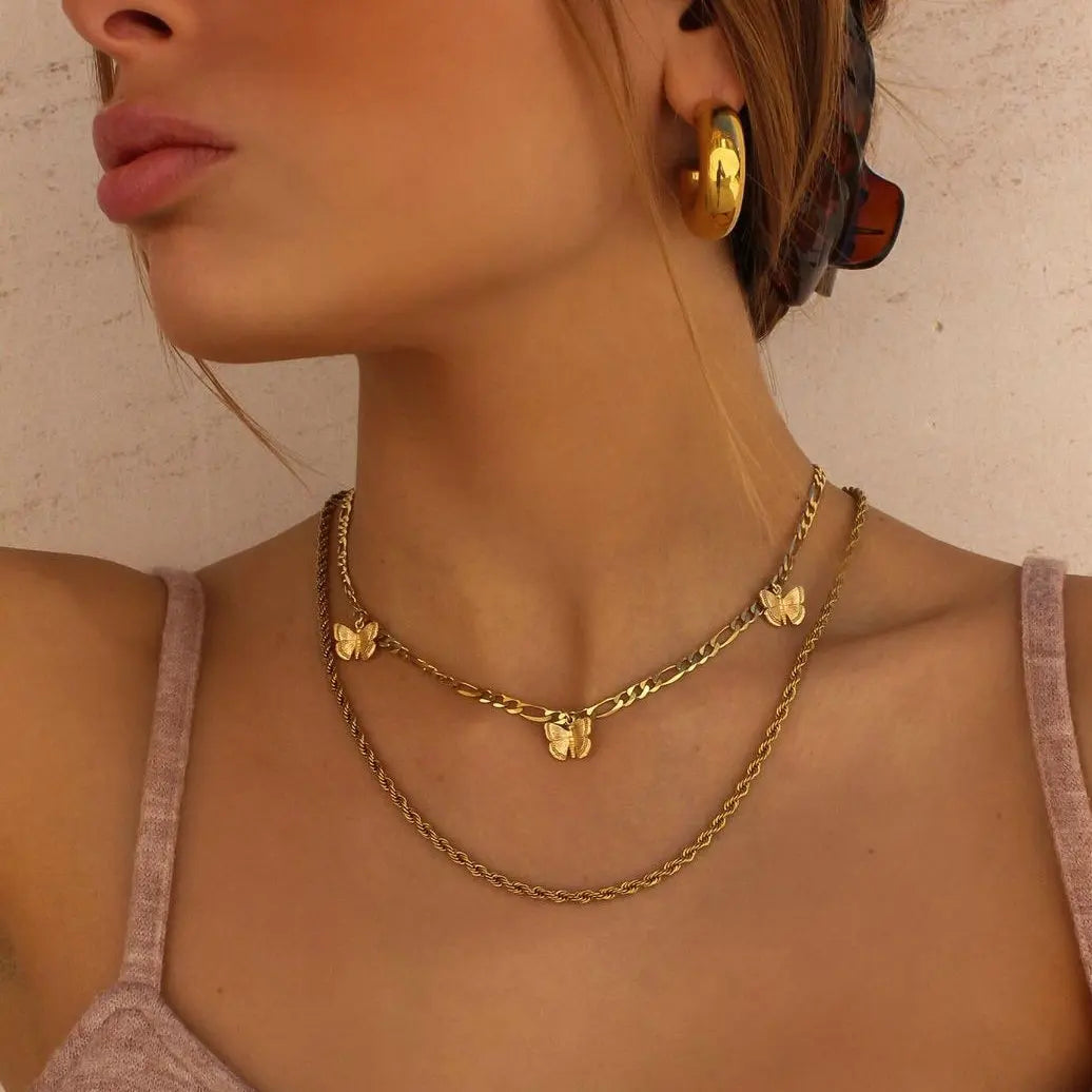Hollow Design Chunky Bold Hoop Earrings