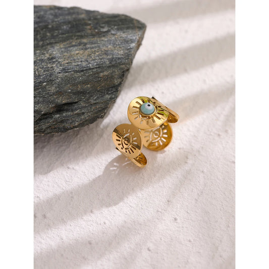 Stainless Steel Eye Bead Opening Ring