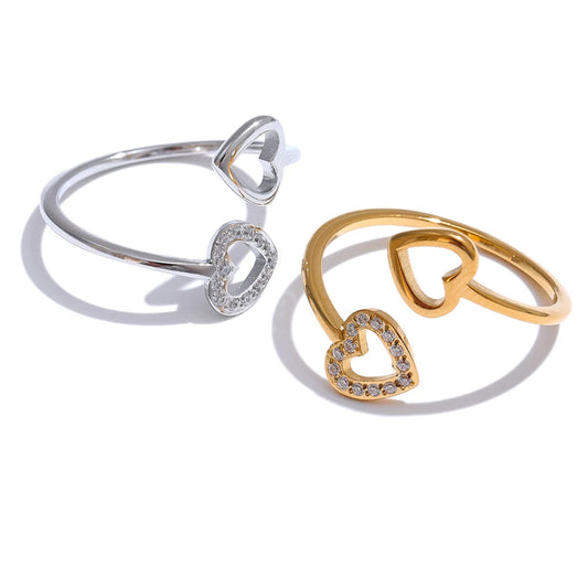Heart Hollow Adjustable Ring