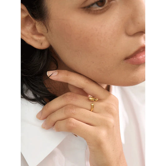 Minimalist Chic Adjustable Open Ring