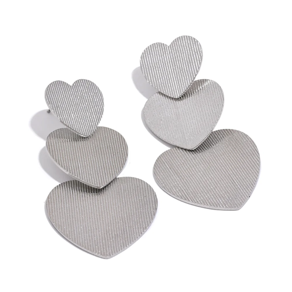 Heart Drop Earrings