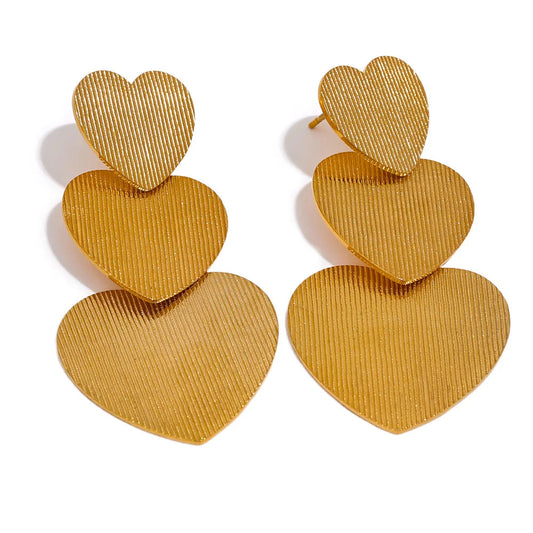 Heart Drop Earrings