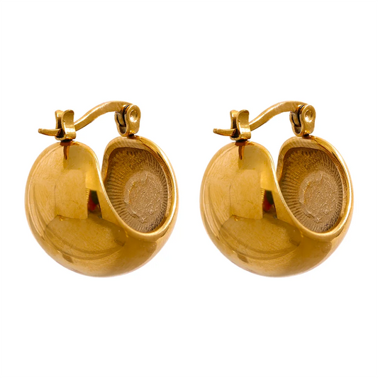 Chunky Geometric Hoop Earrings
