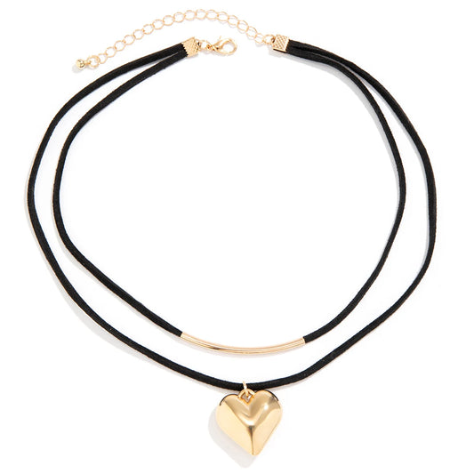 Gothic Velvet Heart Choker