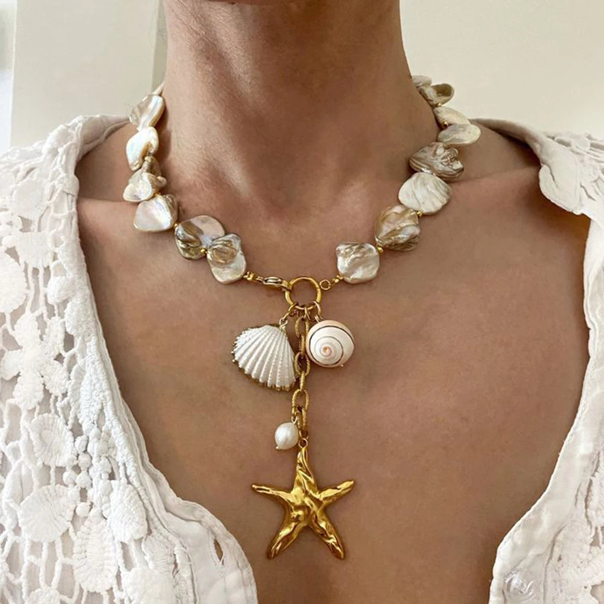 Summer Ocean Charm Bracelet & Necklace
