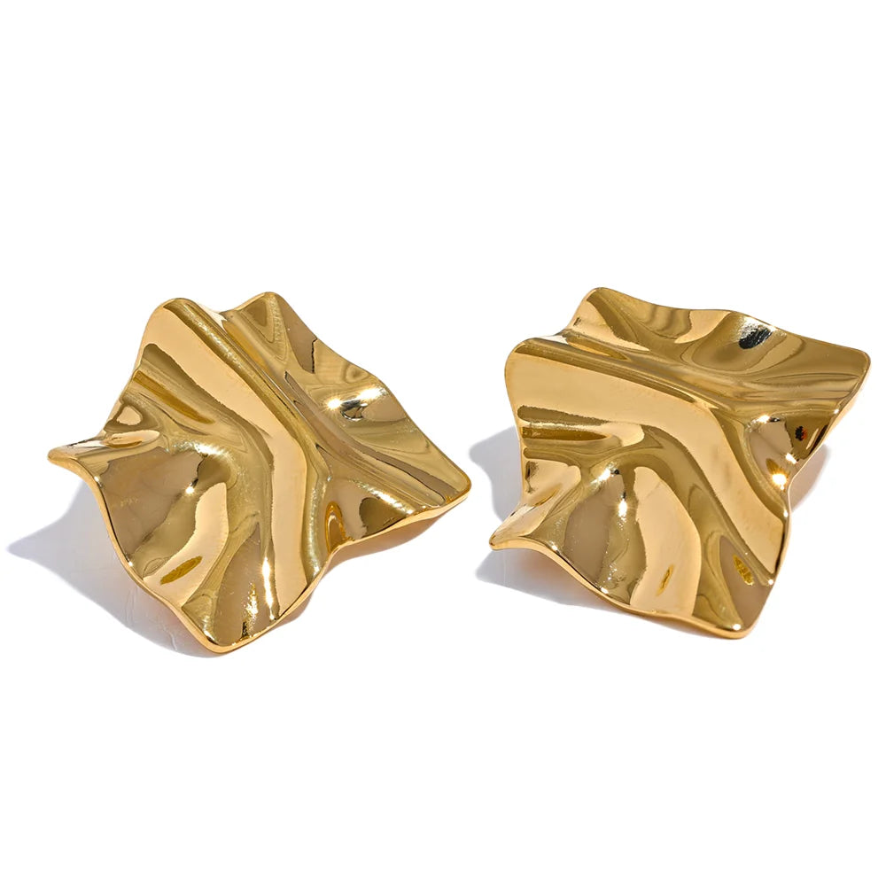 Geometric Big Stud Earrings