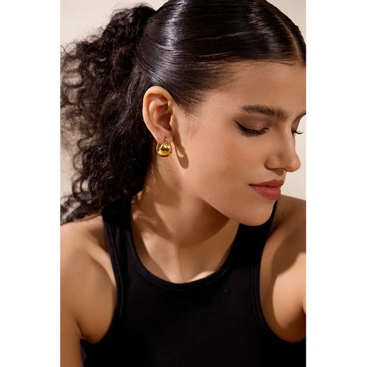 Chunky Geometric Hoop Earrings